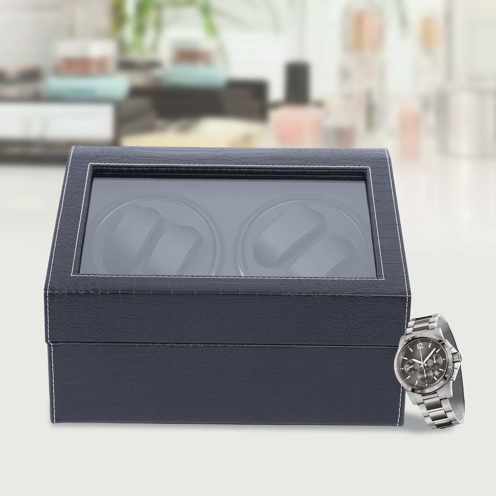 Jewelry Shop Watches - 10 Watches Box Watch Organizer Dual-Power