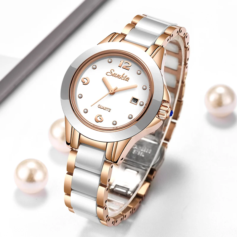Watches & Jewelry Tsukiu - Sunkta Fashion Casual Quartz Woman Watch