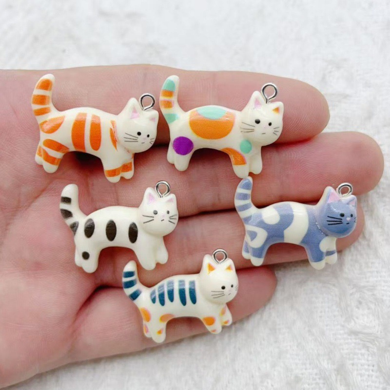 Jewelry & Watches Sp Z Oo Opinie - 10pcs resin cartoon cat animal jewelry