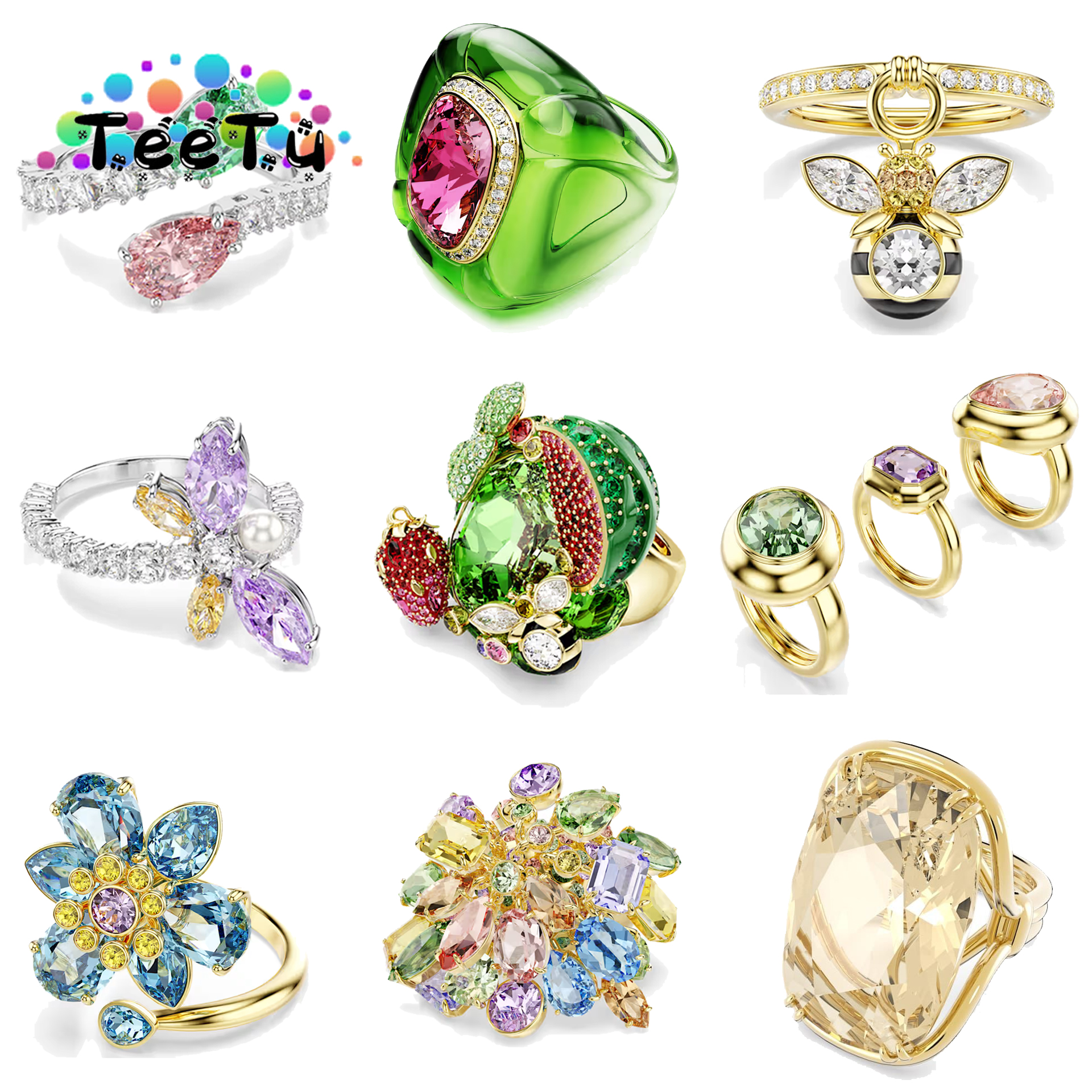 Statement Cocktail Ring - Original Cocktail Party Rings 2026 New