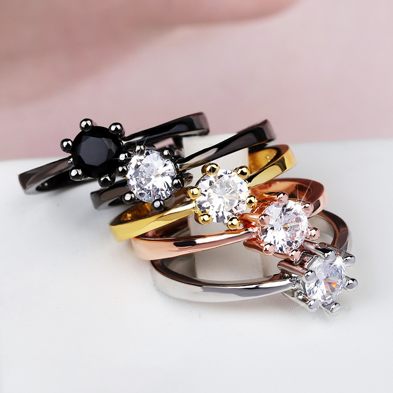 Statement Cocktail Ring - 925 Sterling Silver Luxury Female White