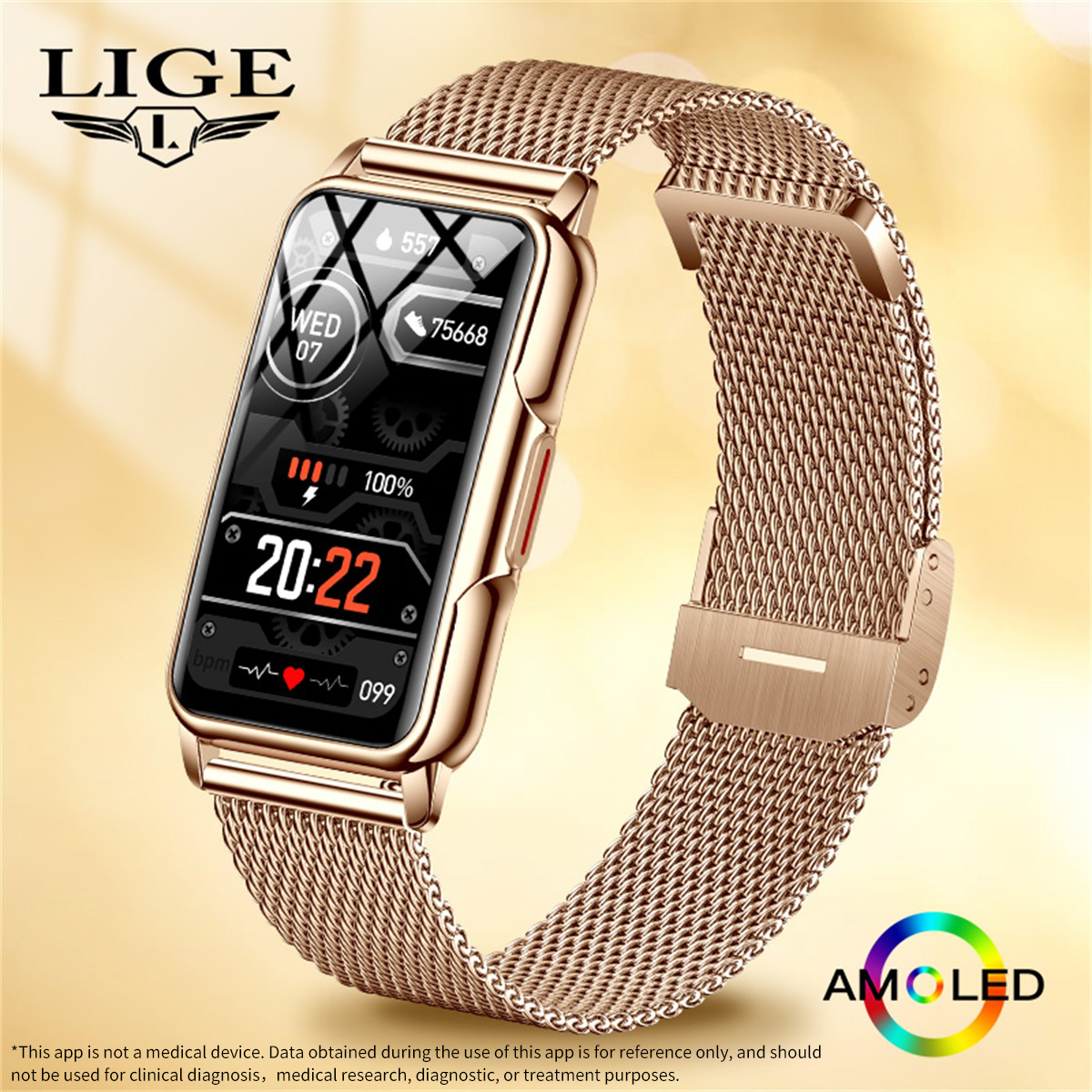 Jewelry Watches Women - LIGE Smart Watch Men Women Fitness