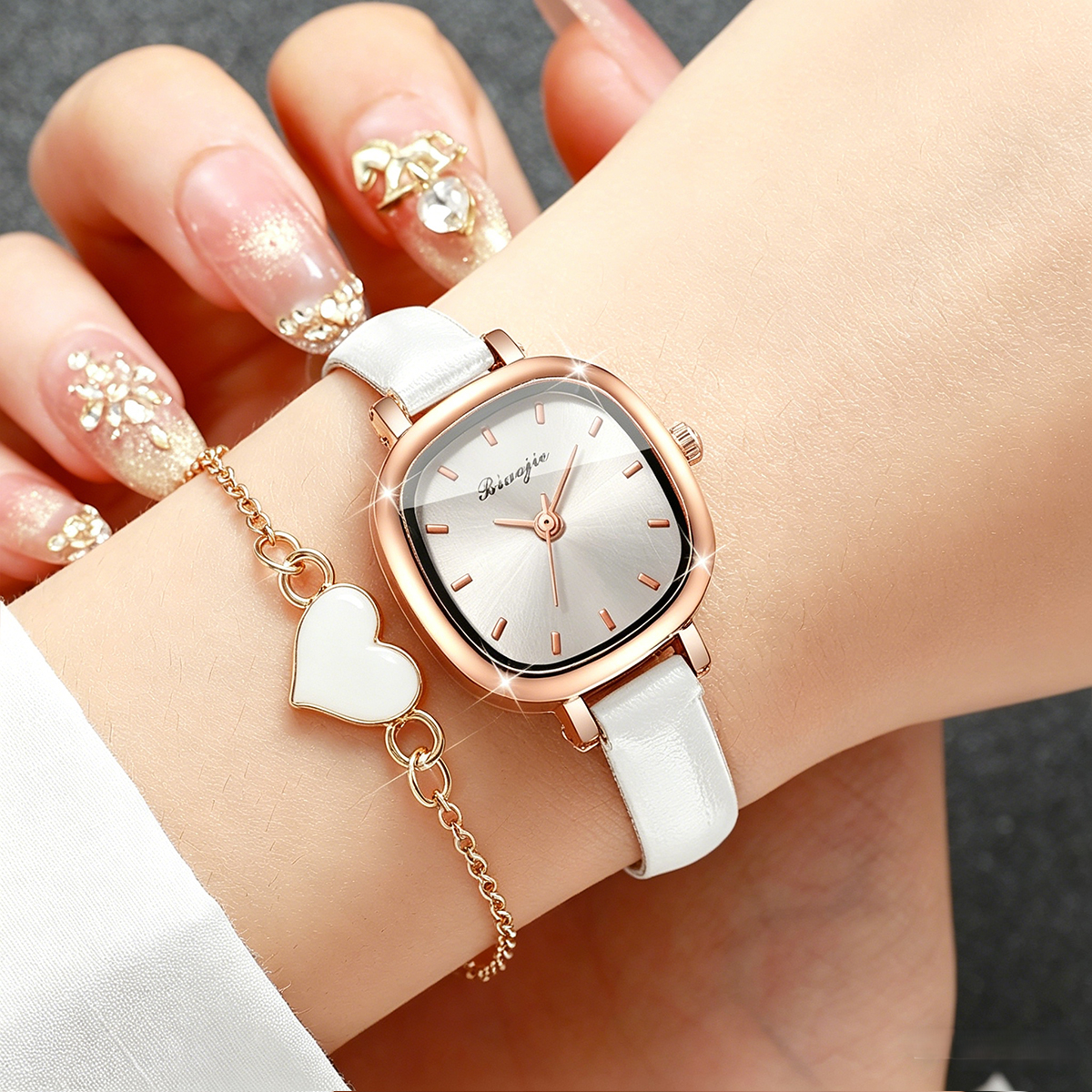 5PCS Fashion Square Women Quar - đánh giá và giá Jewelry Watches Women