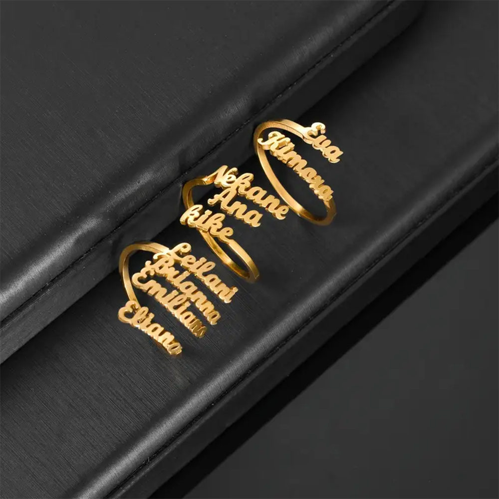 Custom Multiple Names Rings Fo - đánh giá và giá Statement Cocktail Ring