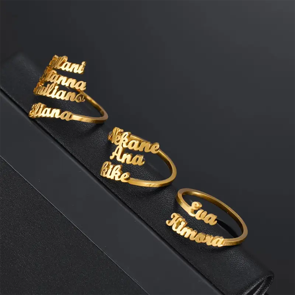 Custom Multiple Names Rings Fo - đánh giá và giá Statement Cocktail Ring