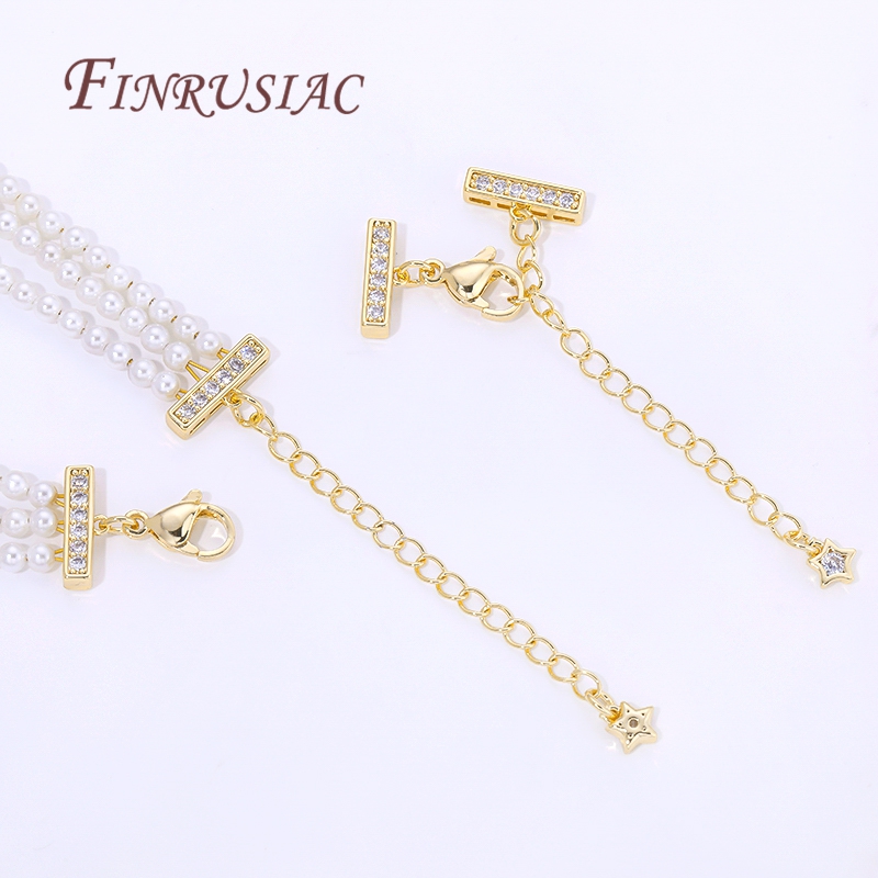 18K Gold Plated 3-row Pearl Ne - đánh giá và giá Pearl Necklace