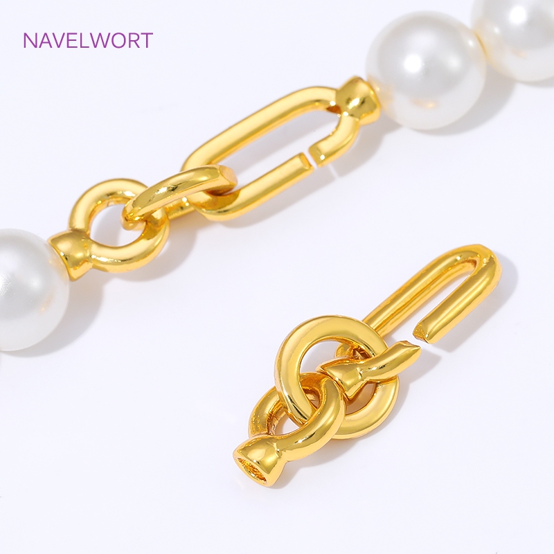 1/2/4Pcs 18K Gold Plated Pearl - đánh giá và giá Pearl Necklace
