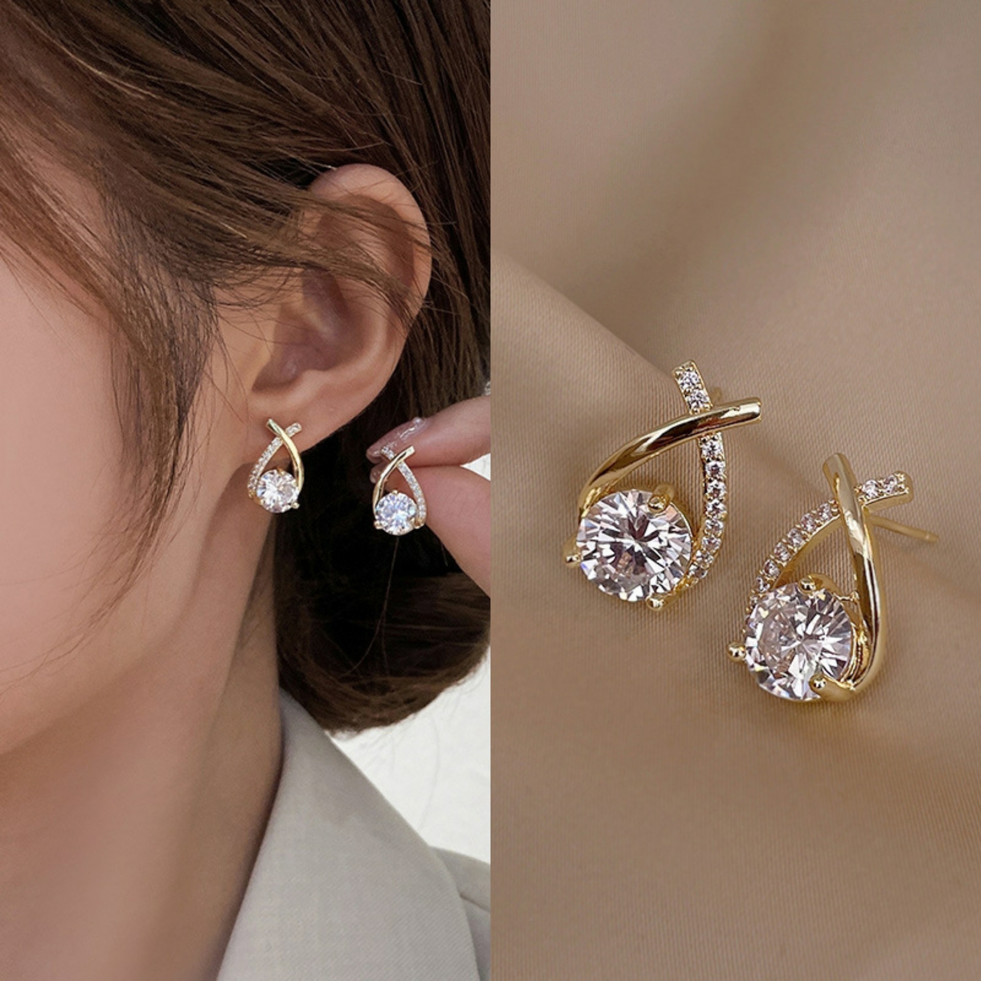 925 Silver Needle Korean Fashi - đánh giá và giá Pearl Stud Earrings