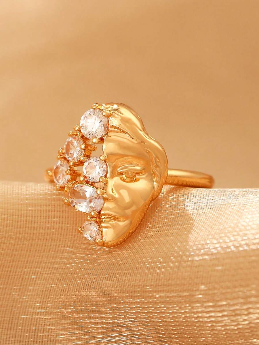 Venus Half Face Opening Ring E - đánh giá và giá Statement Cocktail Ring