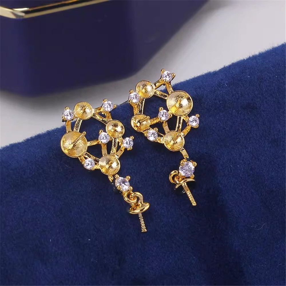 2pcs Gold Plated Pearl Earring - đánh giá và giá Pearl Stud Earrings
