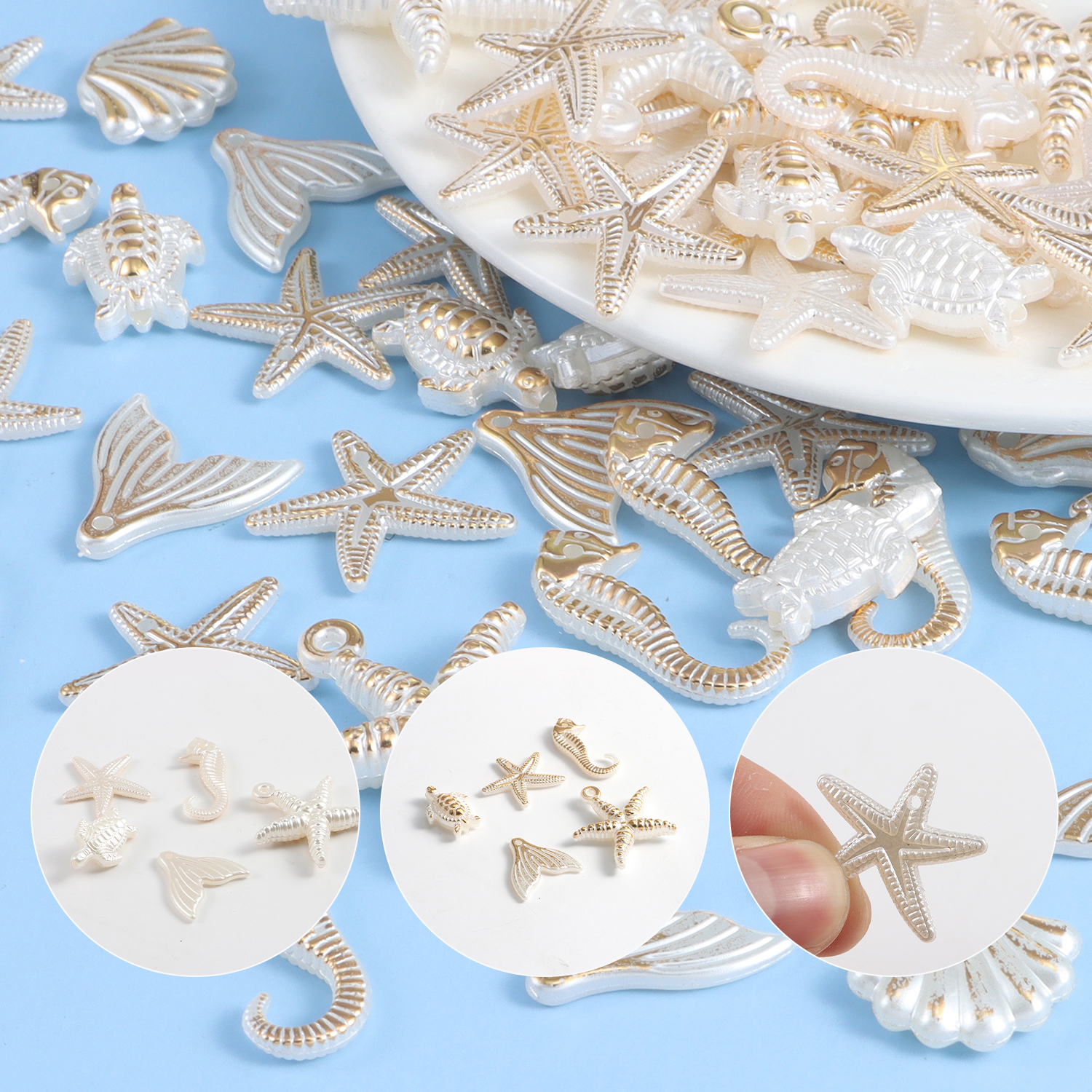 30 pieces of ocean series rand - đánh giá và giá Pearl Stud Earrings