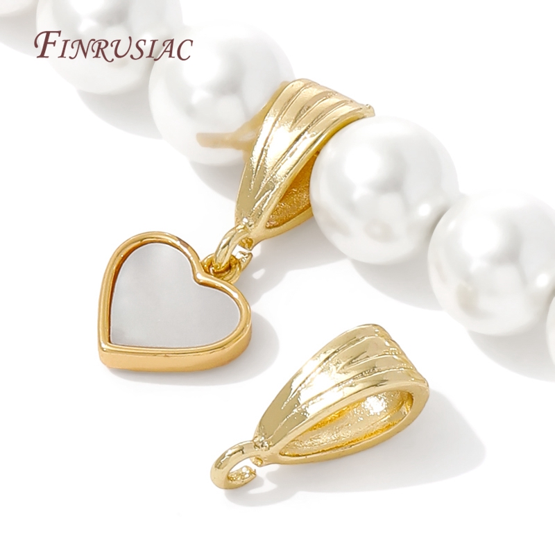 5/10Pcs 18K Gold Plated Bails  - đánh giá và giá Pearl Necklace