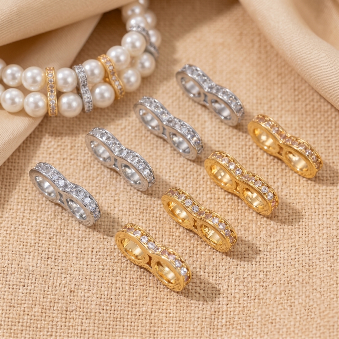 2pcs 18K Gold Plated Brass Mic - đánh giá và giá Pearl Necklace