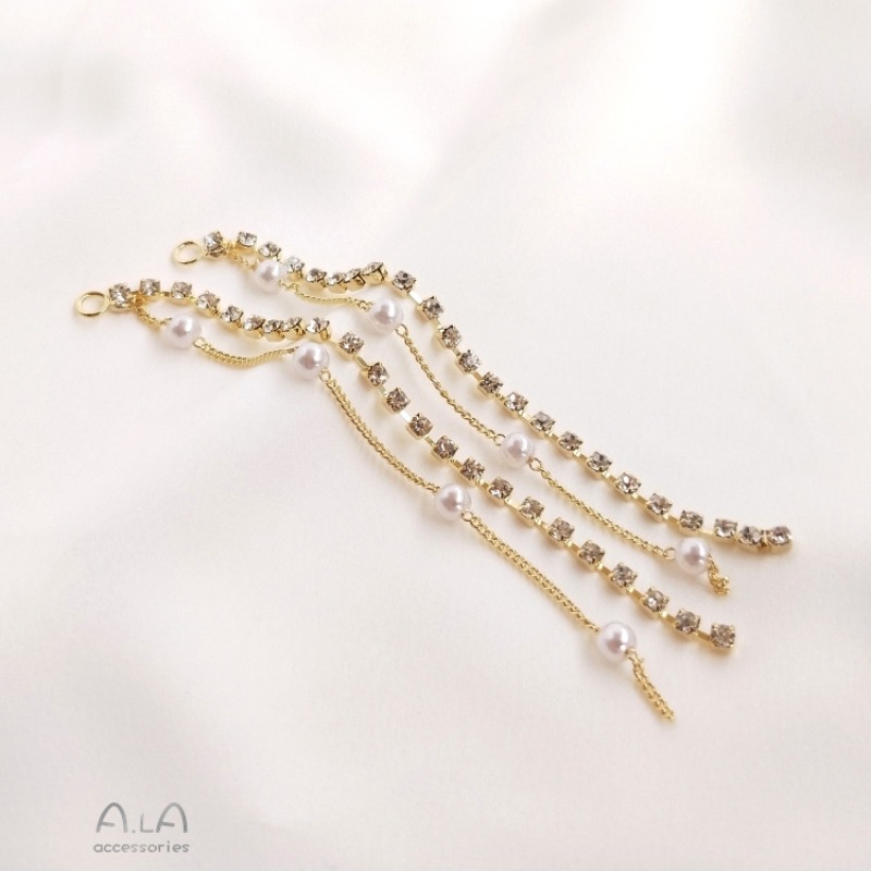 14K Bag Of Real Gold Zircon Pe - đánh giá và giá Pearl Stud Earrings