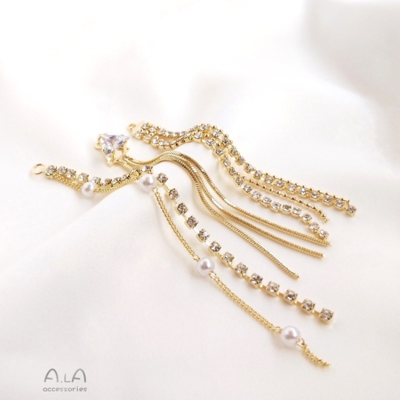 14K Bag Of Real Gold Zircon Pe - đánh giá và giá Pearl Stud Earrings