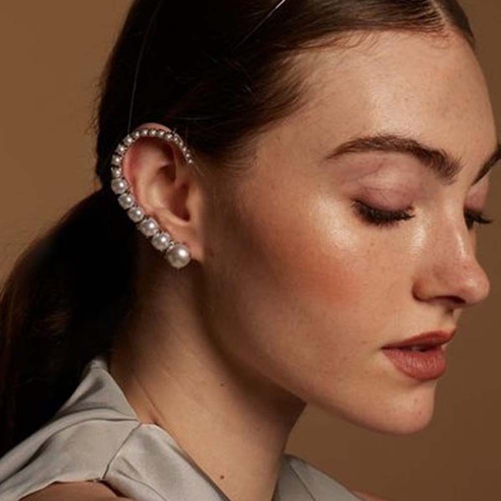 Stonefans Pearl Ear Clips With - đánh giá và giá Pearl Stud Earrings