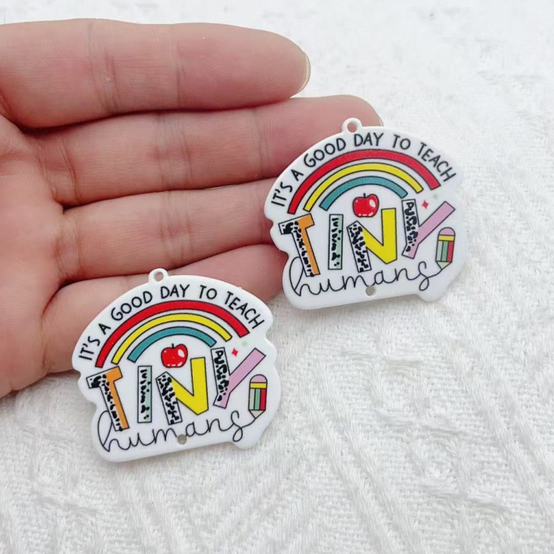 10pcs Teacher's Day Acrylic Do - đánh giá và giá Jewelry & Watches Sp Z Oo Opinie