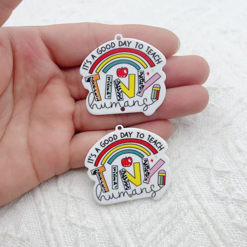 10pcs Teacher's Day Acrylic Do - đánh giá và giá Jewelry & Watches Sp Z Oo Opinie