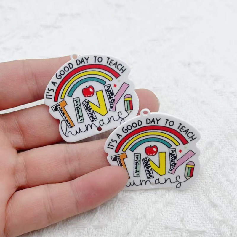 10pcs Teacher's Day Acrylic Do - đánh giá và giá Jewelry & Watches Sp Z Oo Opinie