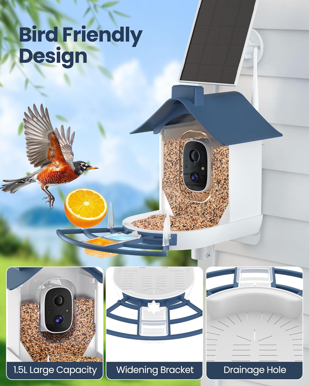 Smart Bird Feeder with Camera, - đánh giá và giá Watches & Jewelry Tsukiu