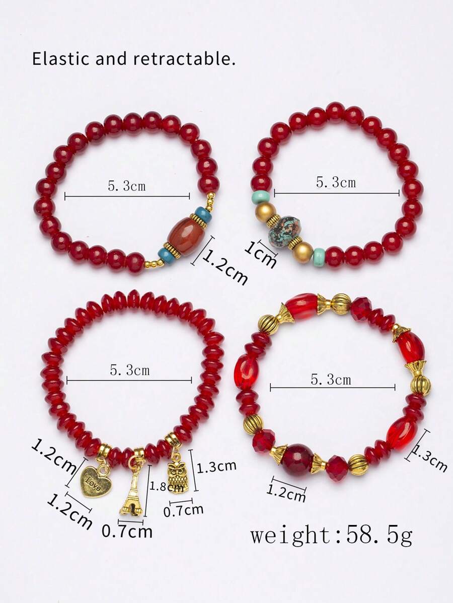 1 Set Of 4pcs Boho Style Decor - đánh giá và giá Jewelry & Watches Sp Z Oo Opinie