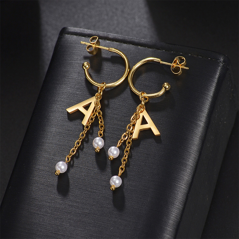 Auxauxme Custom Name Earrings  - đánh giá và giá Pearl Stud Earrings