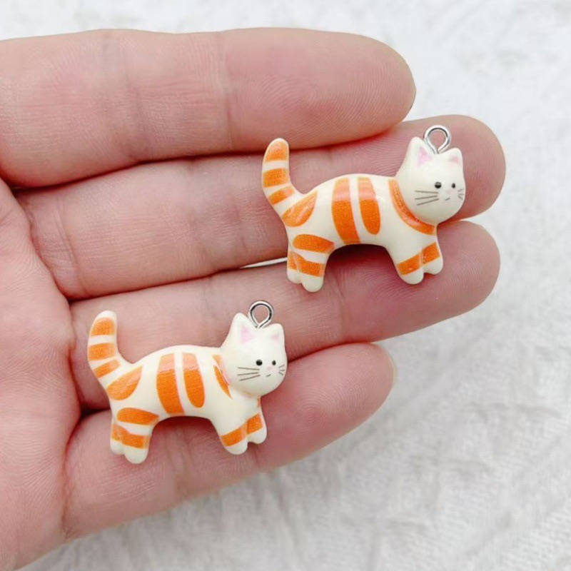 10pcs resin cartoon cat animal - đánh giá và giá Jewelry & Watches Sp Z Oo Opinie