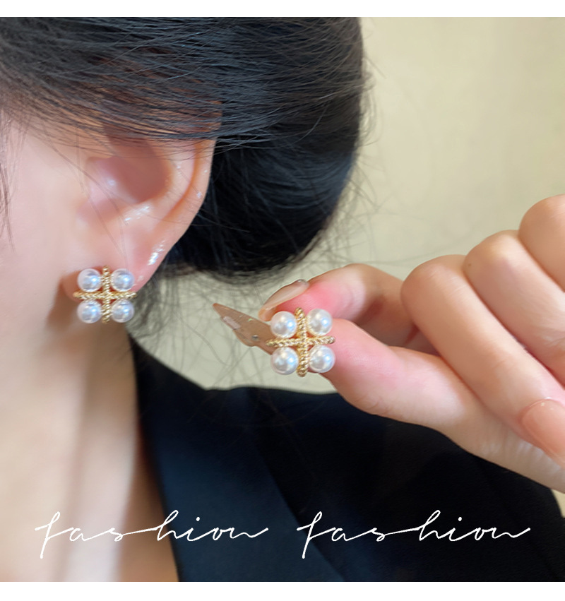 925 Silver Needle Korean Fashi - đánh giá và giá Pearl Stud Earrings