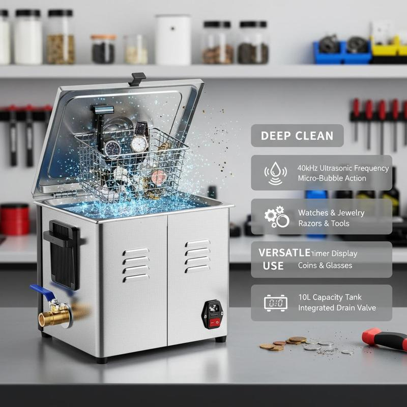 10L Ultrasonic Cavitation Devi - đánh giá và giá Jewelry Shop Watches