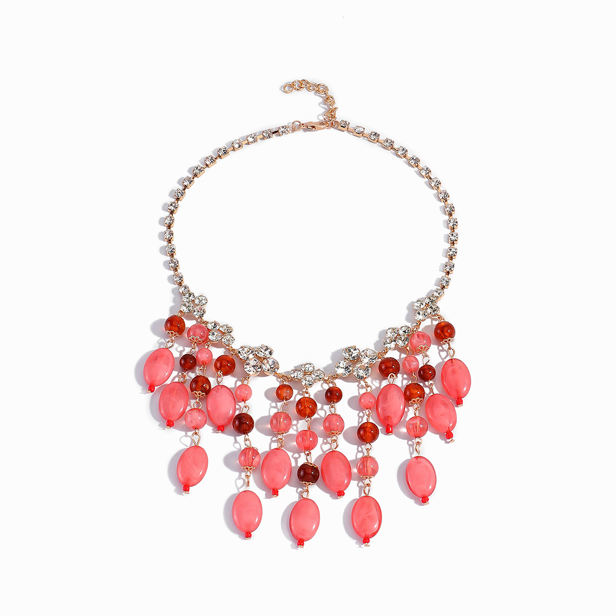 Trendy Pink Red Teardrop Beade - đánh giá và giá Jewelry & Watches Sp Z Oo Opinie