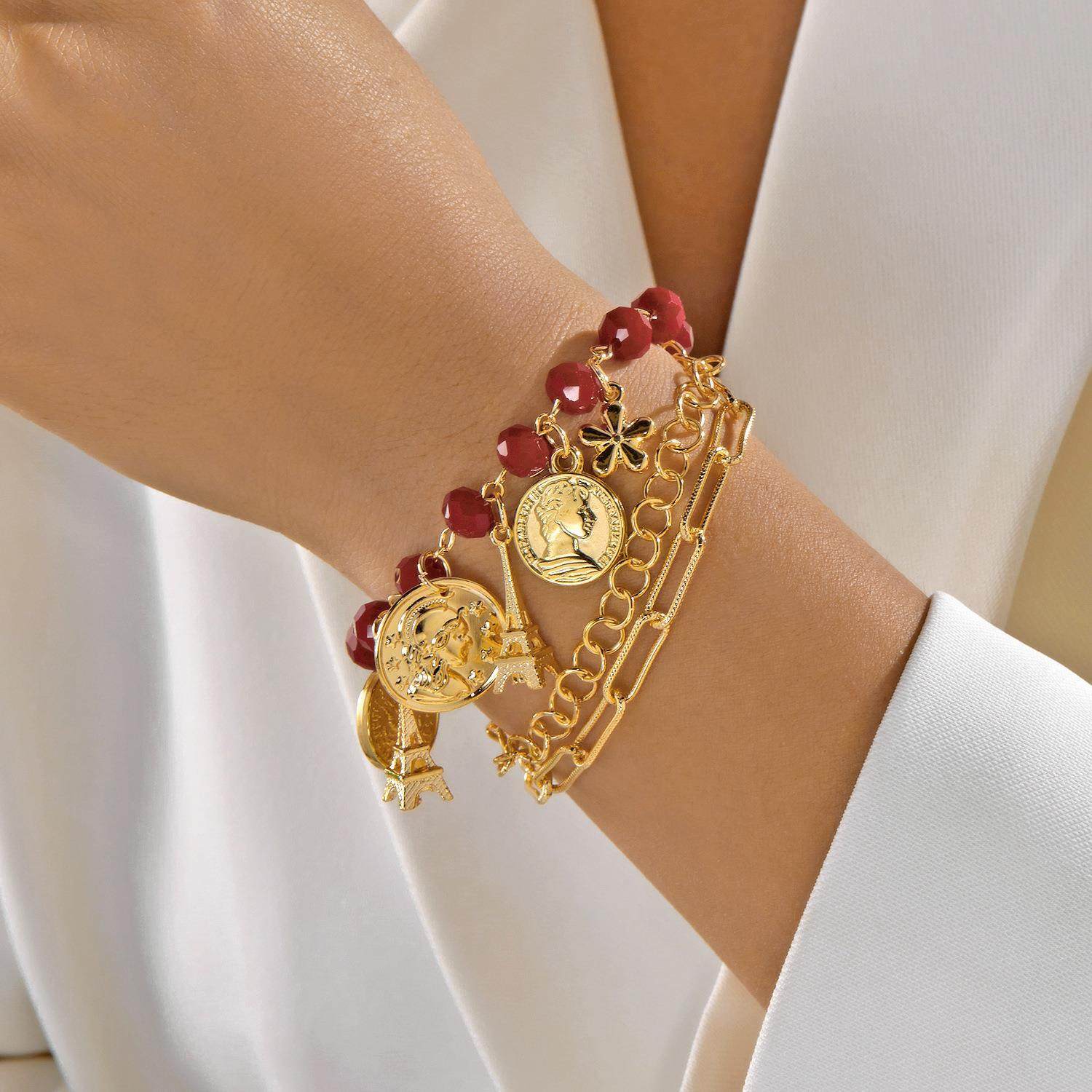Retro Star Pearl Crystal Brace - đánh giá và giá Jewelry & Watches Sp Z Oo Opinie