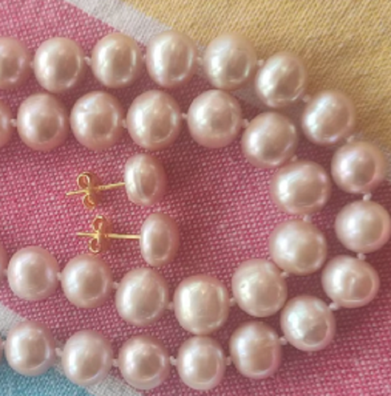 18 inch AAA 9-10mm natural Ako - đánh giá và giá Pearl Stud Earrings