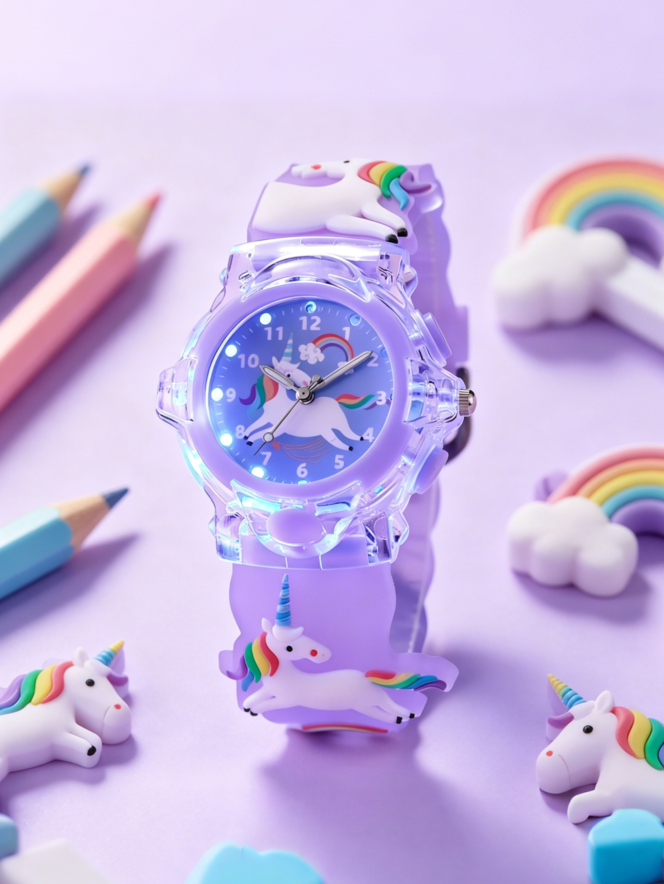 Kids Unicorn Watch & Bracelet  - đánh giá và giá Jewelry Watches For Kids
