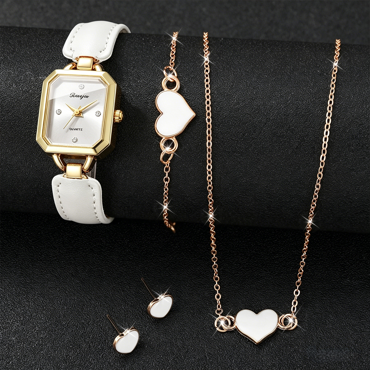 5PCS Fashion Rectangle Women Q - đánh giá và giá Jewelry Watches For Kids