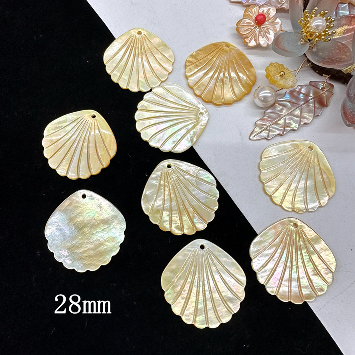 5Pcs Shell Beads With Hole Nat - đánh giá và giá Pearl Necklace