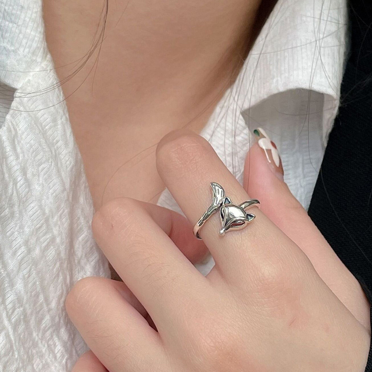 925 Sterling Silver Fox Vintag - đánh giá và giá Statement Cocktail Ring