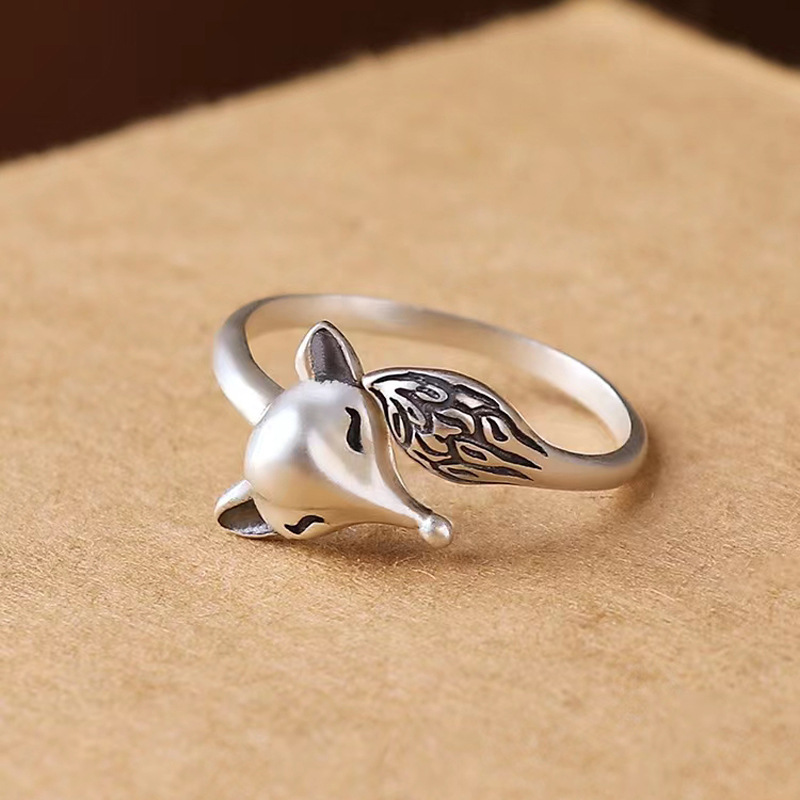 925 Sterling Silver Fox Vintag - đánh giá và giá Statement Cocktail Ring