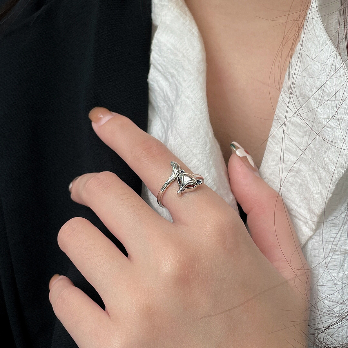 925 Sterling Silver Fox Vintag - đánh giá và giá Statement Cocktail Ring