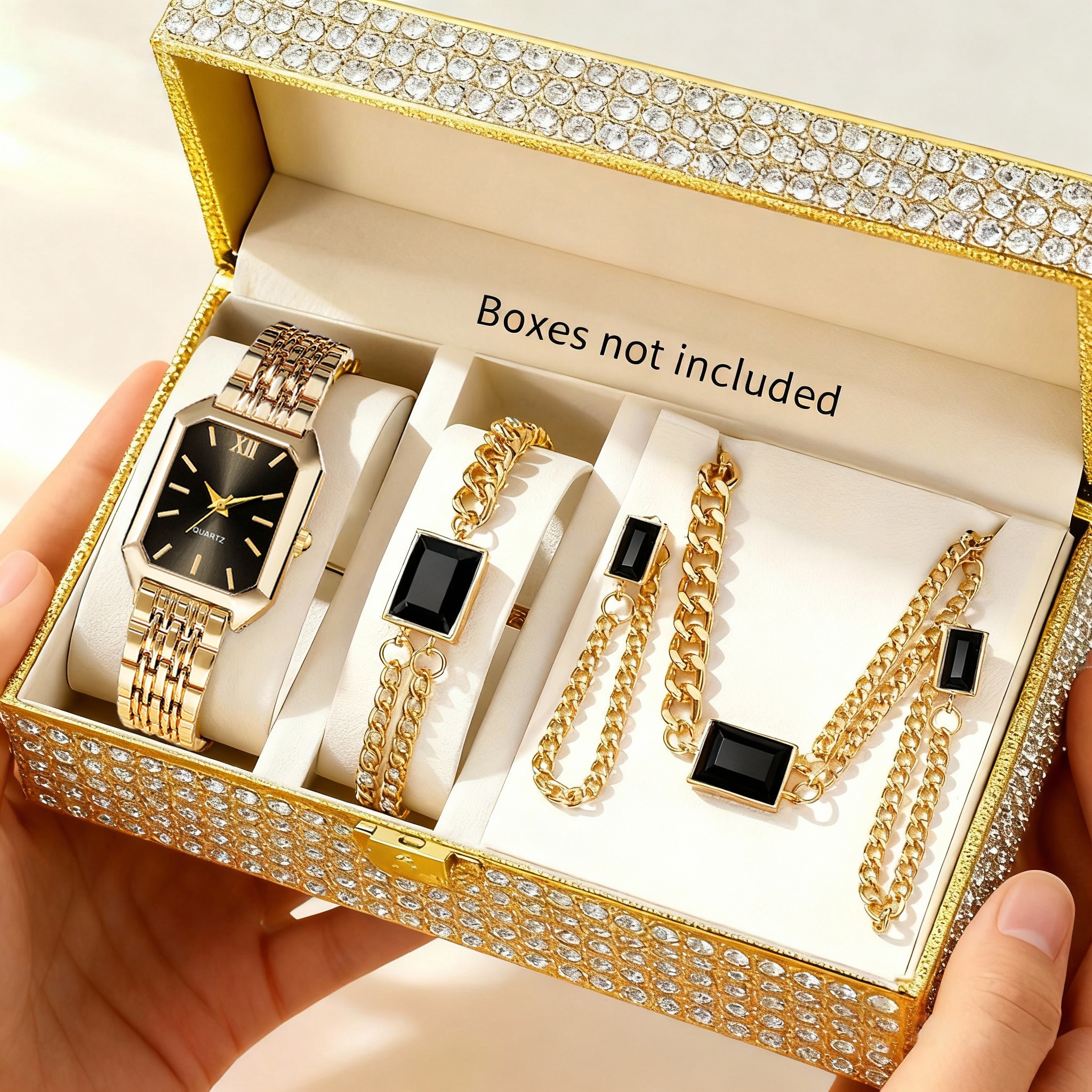5PCS/Set Elegant Rectangle Wom - đánh giá và giá Jewelry Watches For Kids